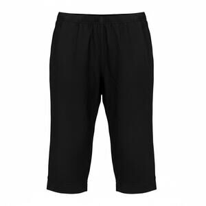 Old Navy High Rise Linen Blend Straight Crop Pants Black Women 2X Pull On Resort